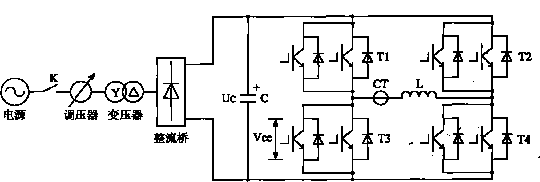 Double-pulse test method for IGBT module