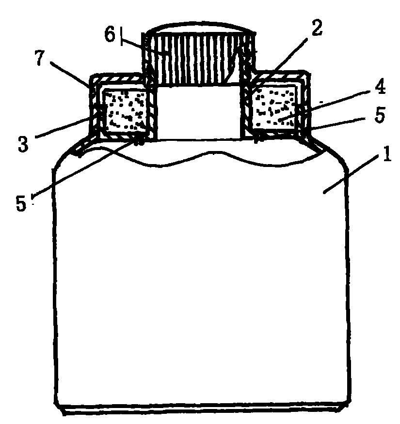 Ink bottle with spongy body