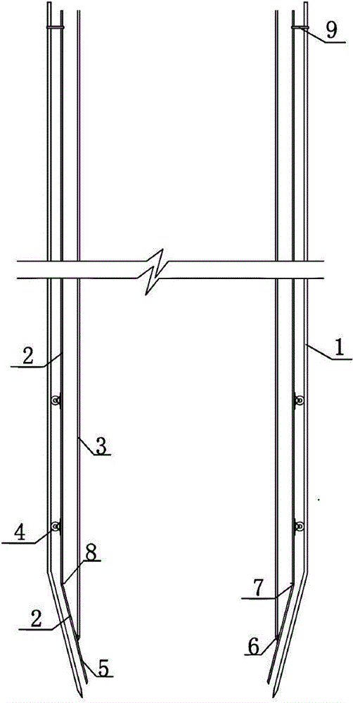 Cast-in-situ pile casing and its construction method