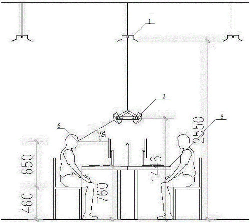 Office lighting system and method