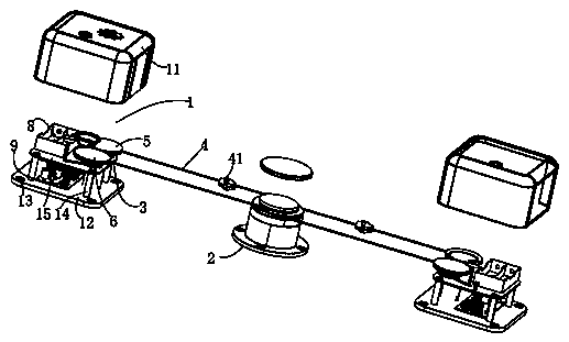 Electric curtain pulling device capable of realizing free installation