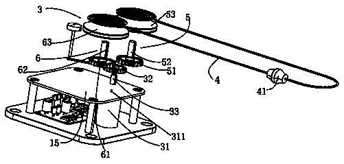 Electric curtain pulling device capable of realizing free installation