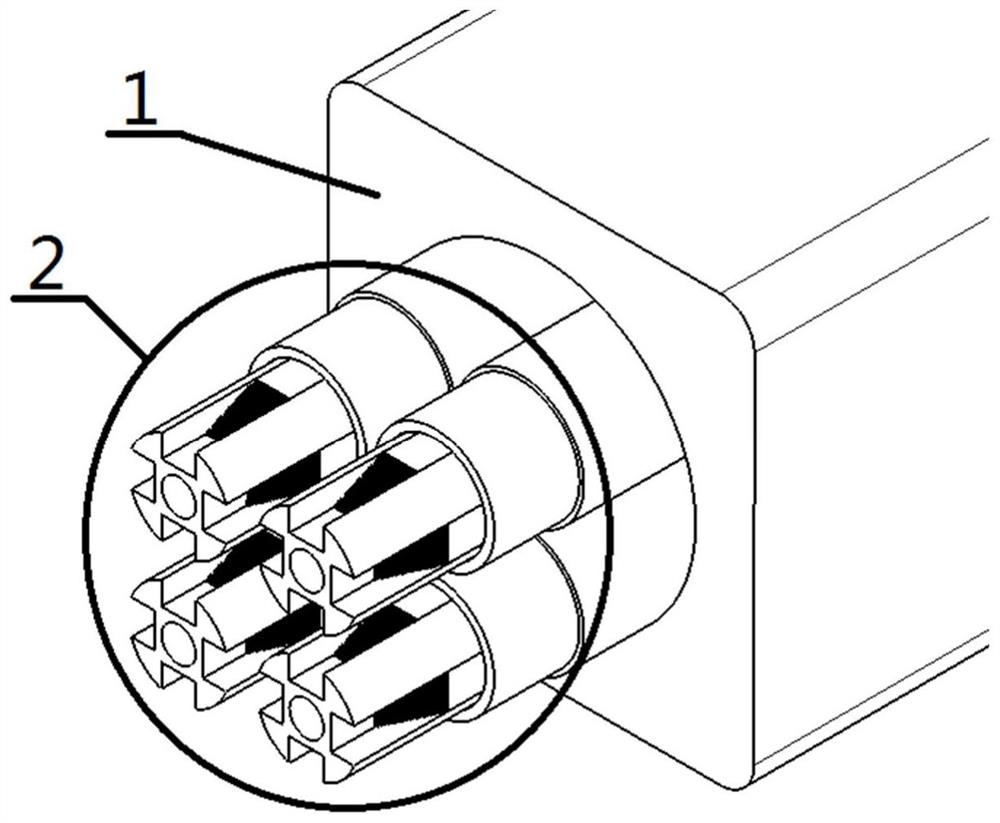 A high-current-carrying high-temperature superconducting composite conductor based on split-lobe stacking structure