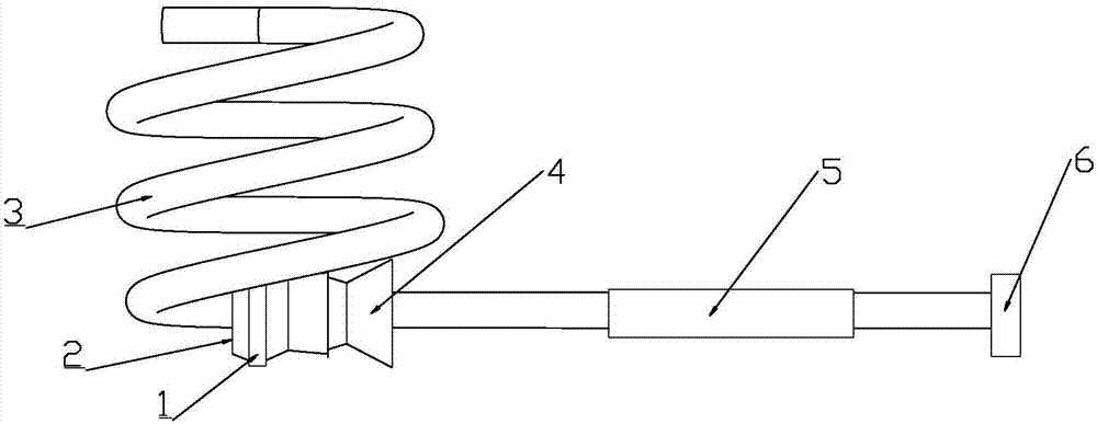 Free bending forming method for spiral three-dimensional complex bent piece