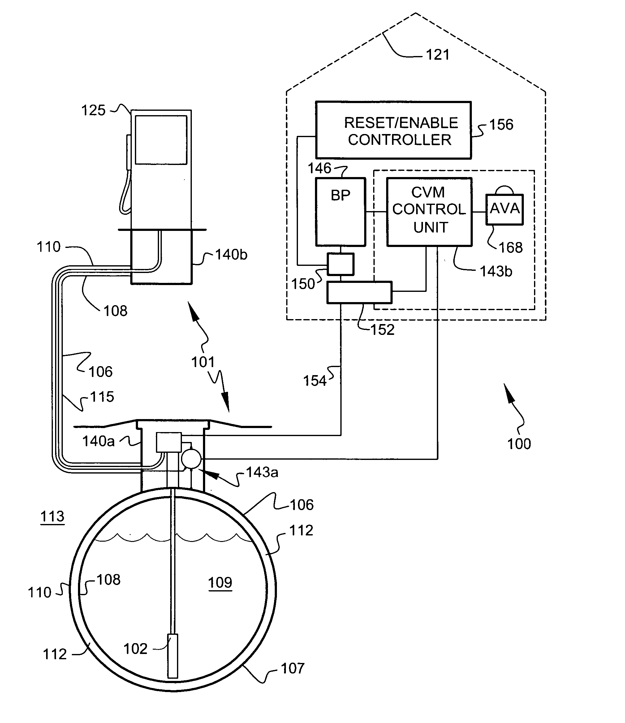 Secondary containment monitoring system