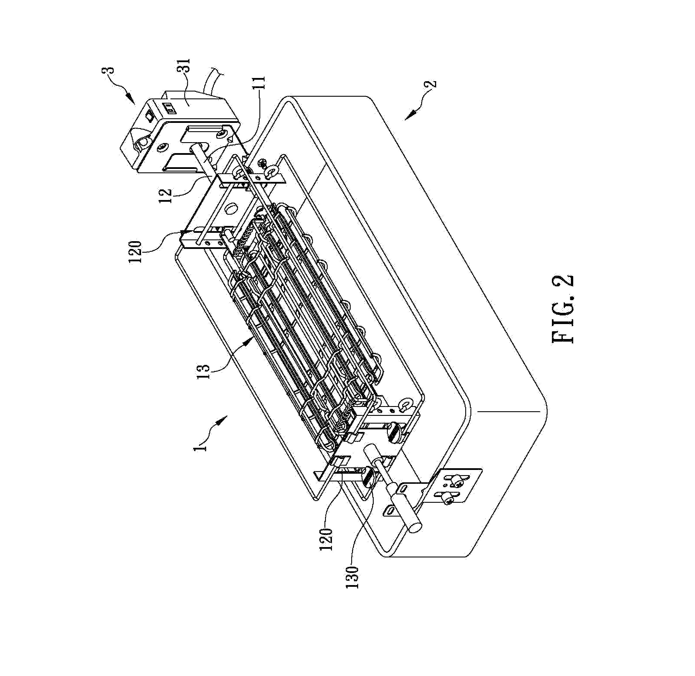 Power module capable of intermittently rotating grill rack