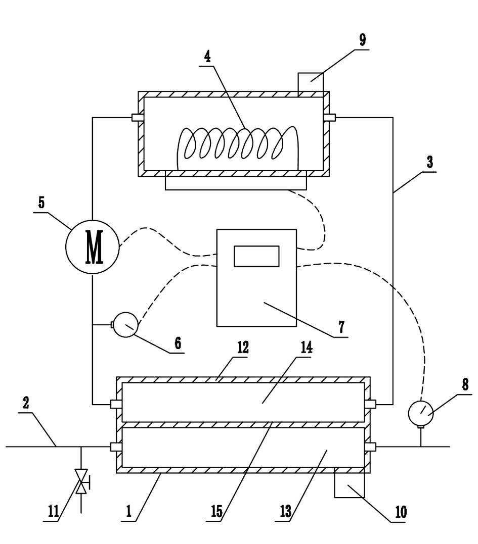 Vacuum heating device for insulating oil