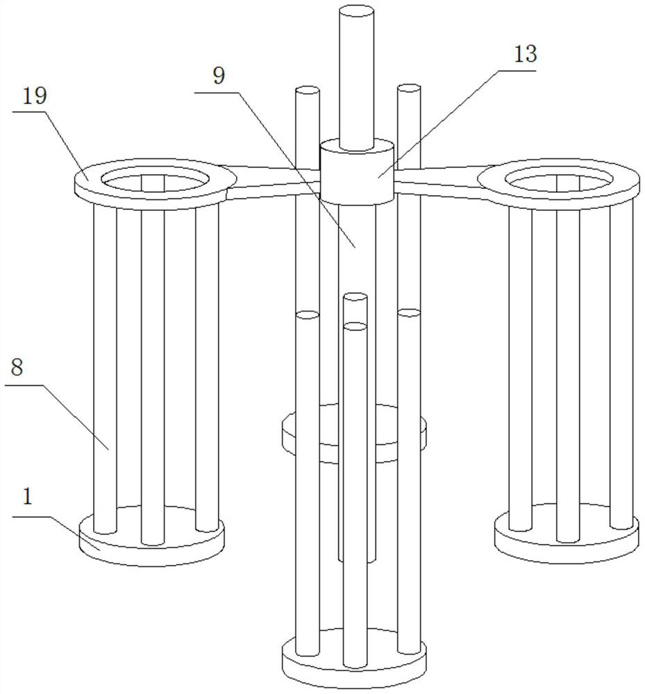 Large-tonnage pile foundation test loading device