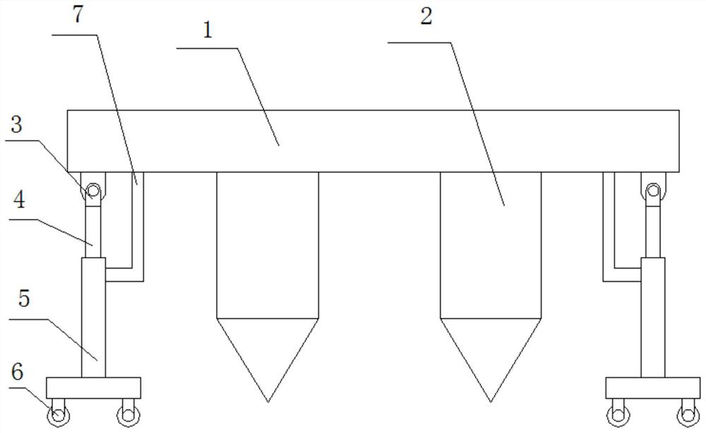 Large-tonnage pile foundation test loading device