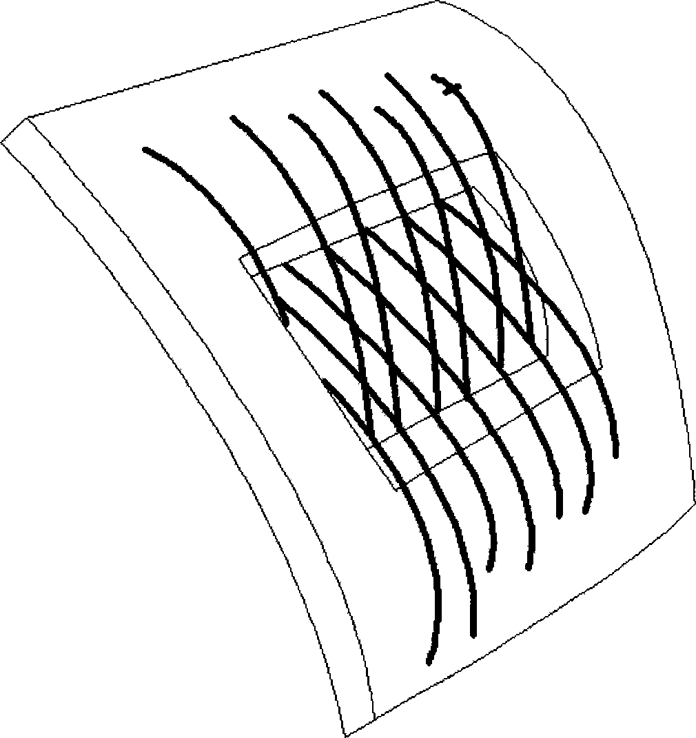 Method for stitching and repairing mechanical damage of radial tire