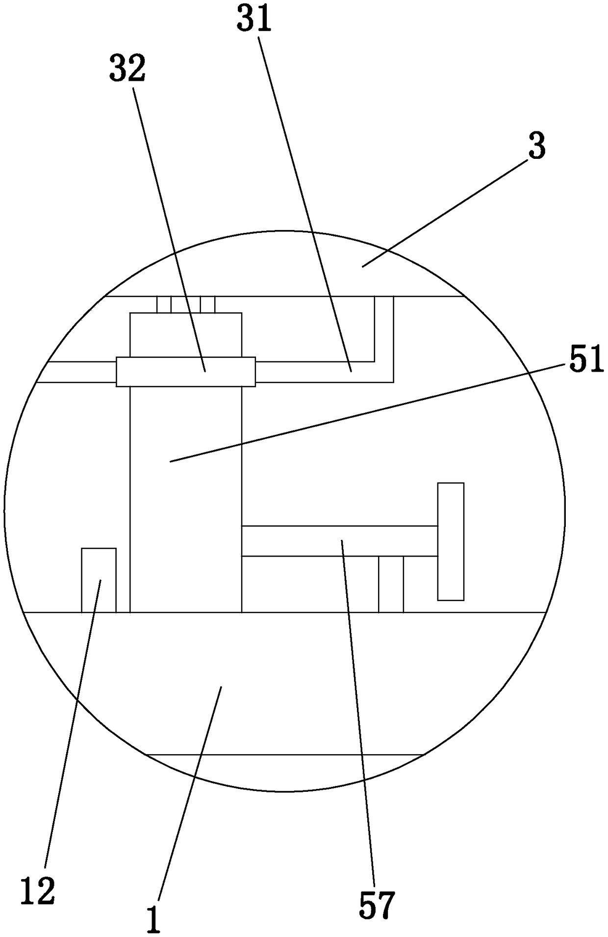 Welding positioning platform of front-gear upper support and A-column support