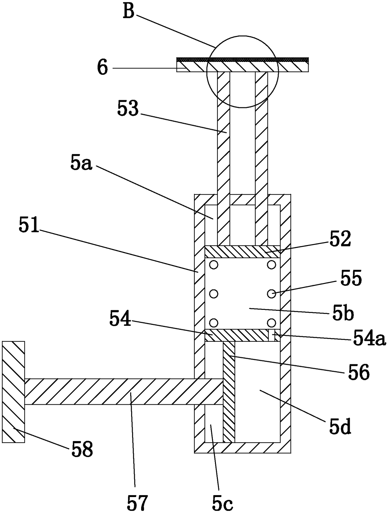 Welding positioning platform of front-gear upper support and A-column support