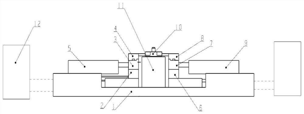 A universal device for automatic clamping for accurate testing of microwave modules