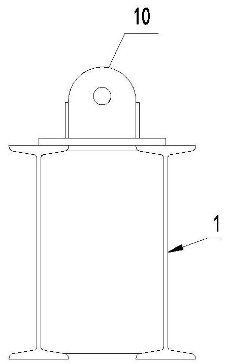 A device and method for installing a construction platform connection system