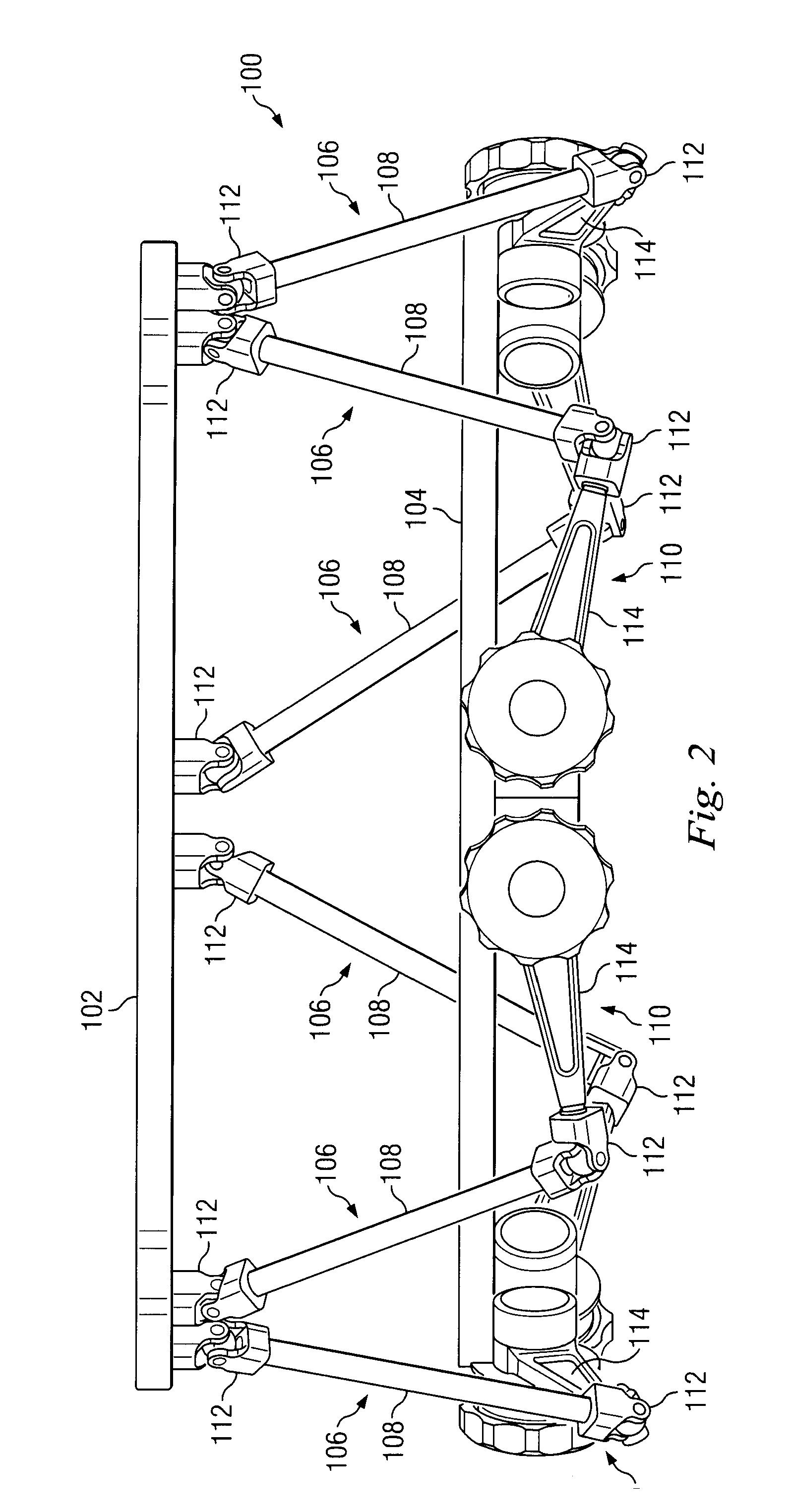 Hexapod External Fixation System with Collapsing Connectors
