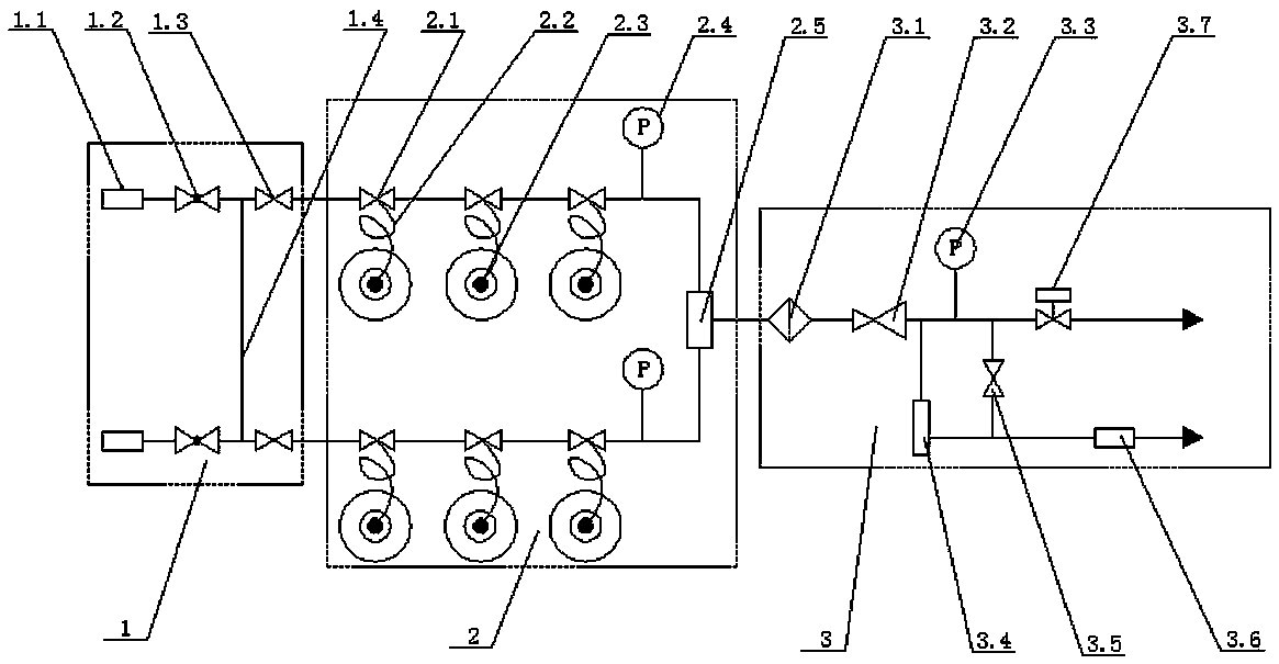Fuel cell rechargeable gas supply manifold system