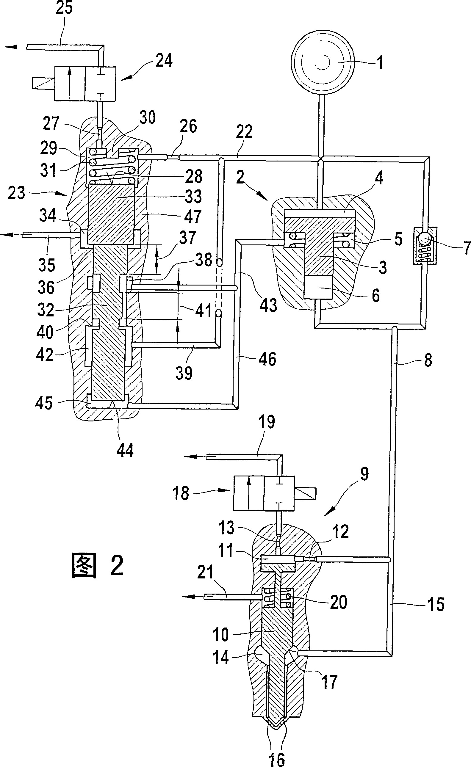 Control valve for a fuel injector that contains a pressure intensifier