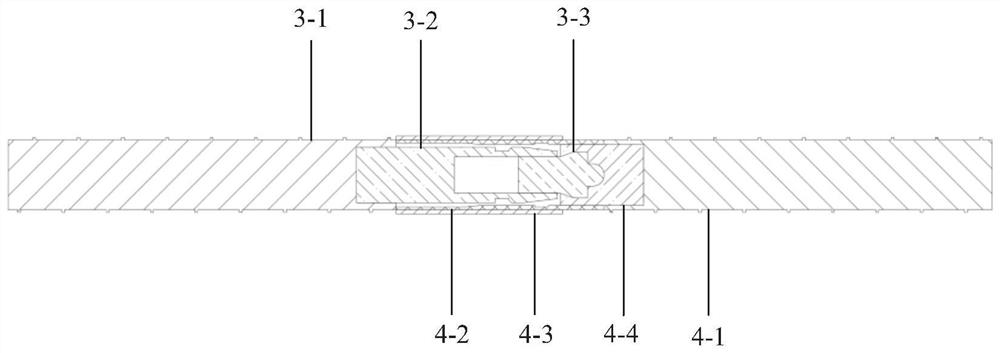 Segment structure with horizontal pin mortise and tenon and push-fit joint connection components