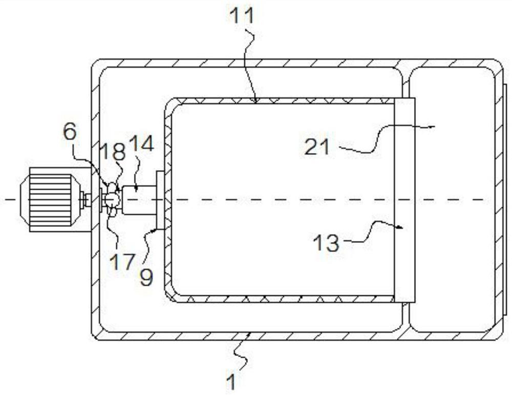 Separating device provided with multi-stage screening structure and used for tea processing