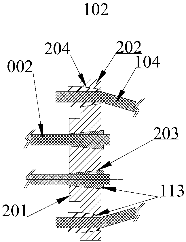 Assembly type existing anchor cable tensioning device and existing anchor cable secondary tensioning device