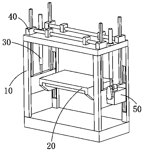 Lifting mechanism of special machine tool for large punching die maintenance