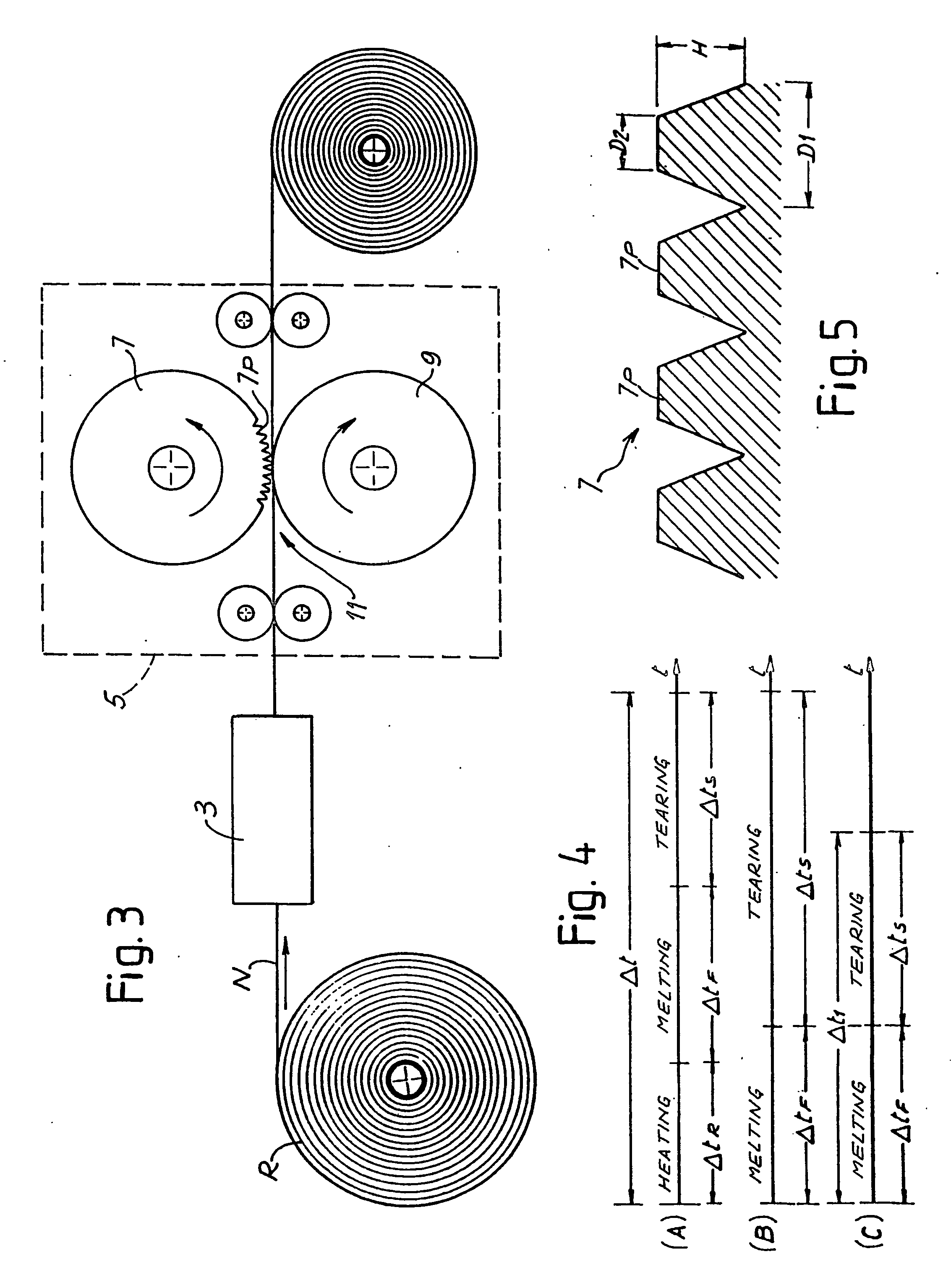 Method and device to produce a perforated web material