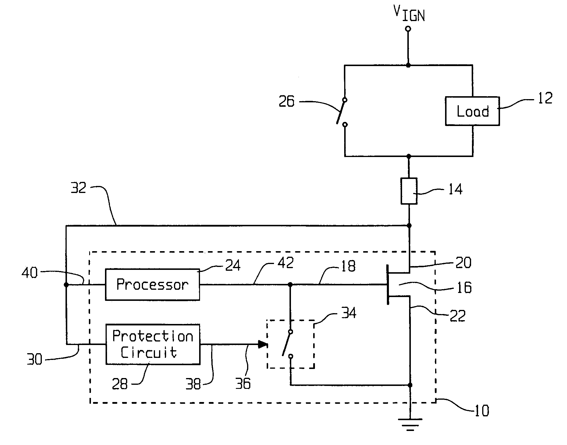Discrete circuit for driving field effect transistors