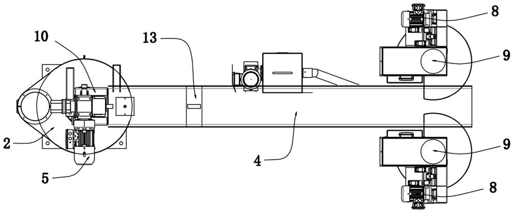 Aluminum alloy smelting, refining, degassing and quantitative soup feeding device for die casting machine