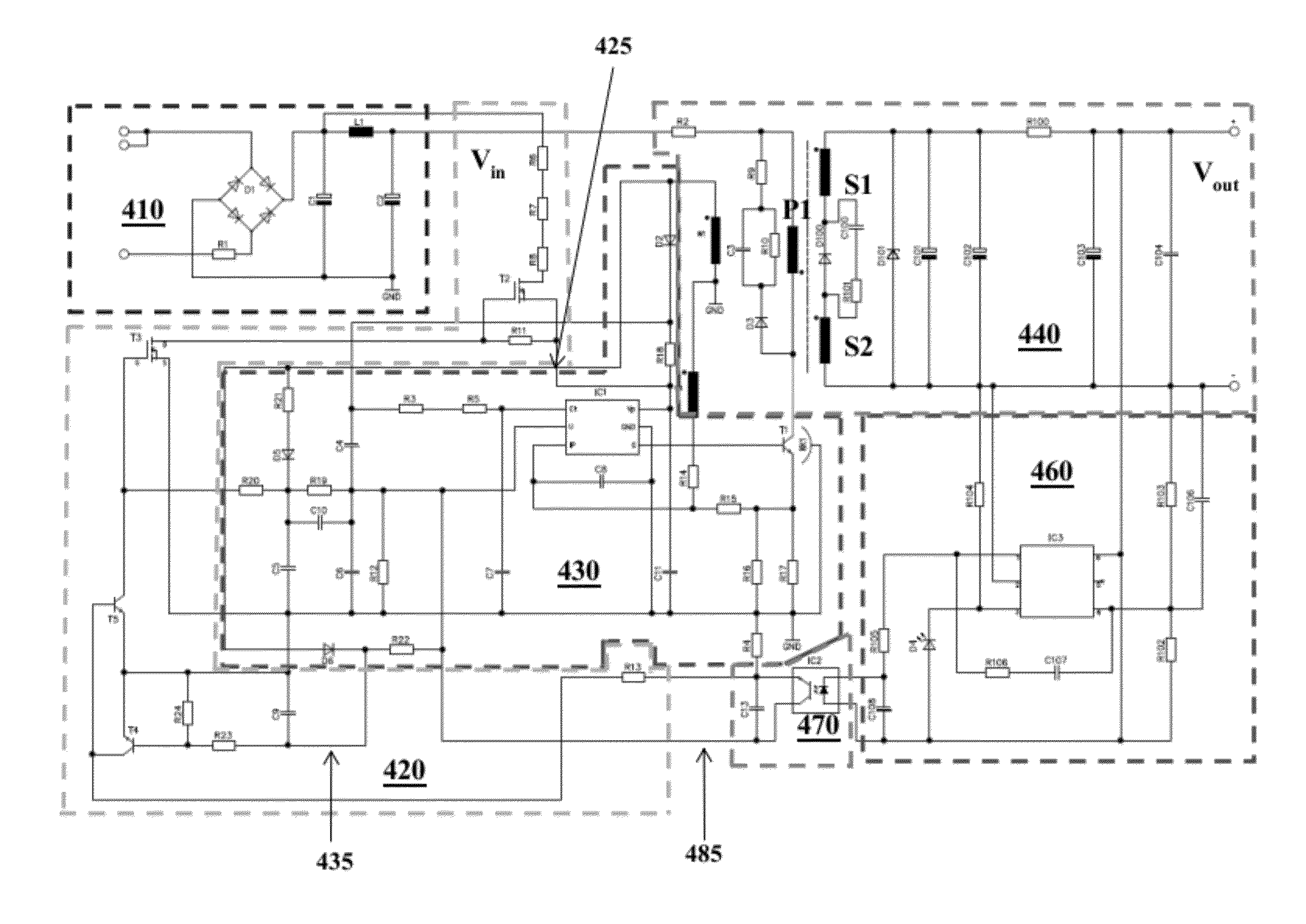 Power converter with reduced power dissipation