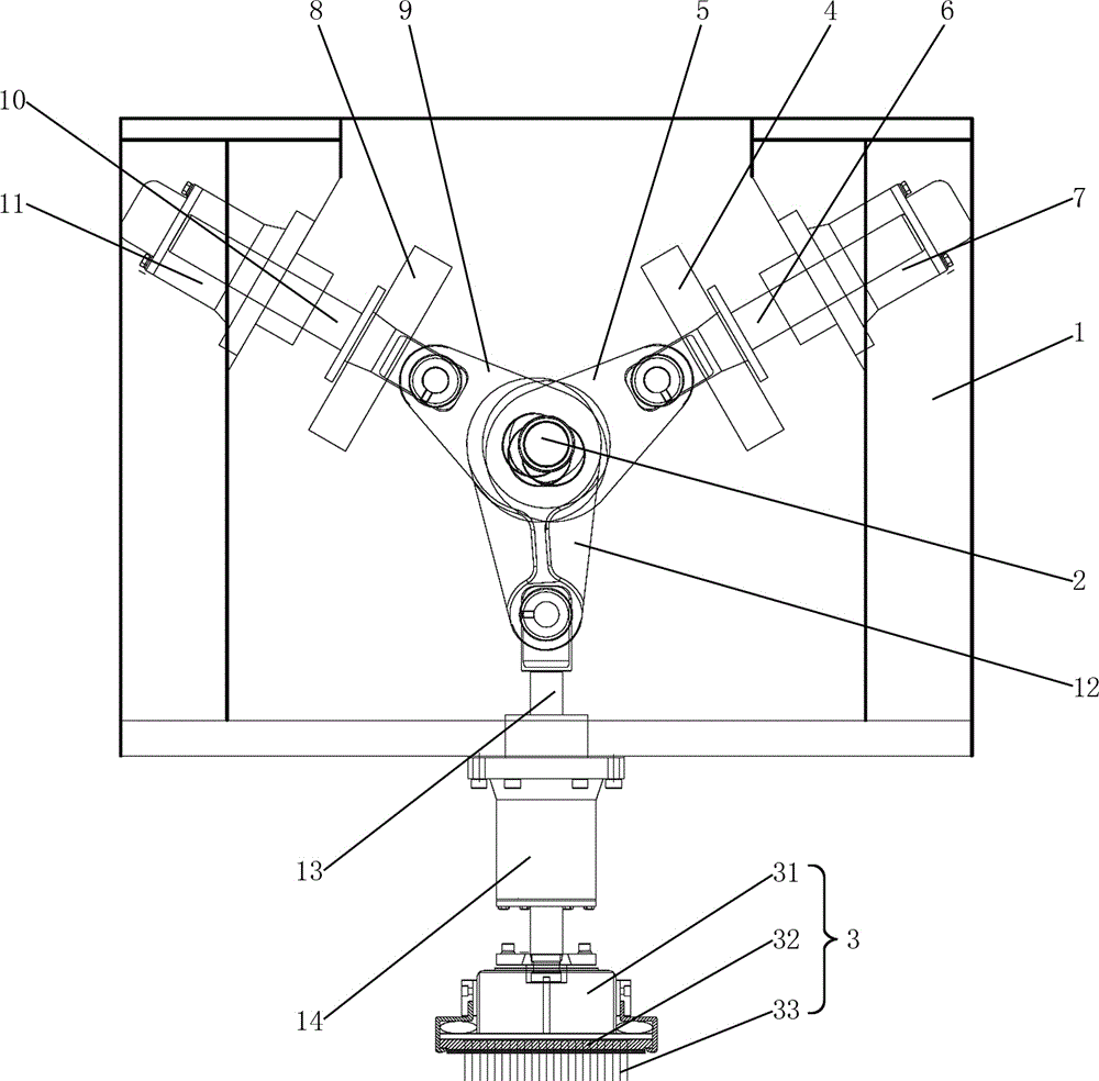 Needling mechanism of single-spindle single-needle-area needling machine