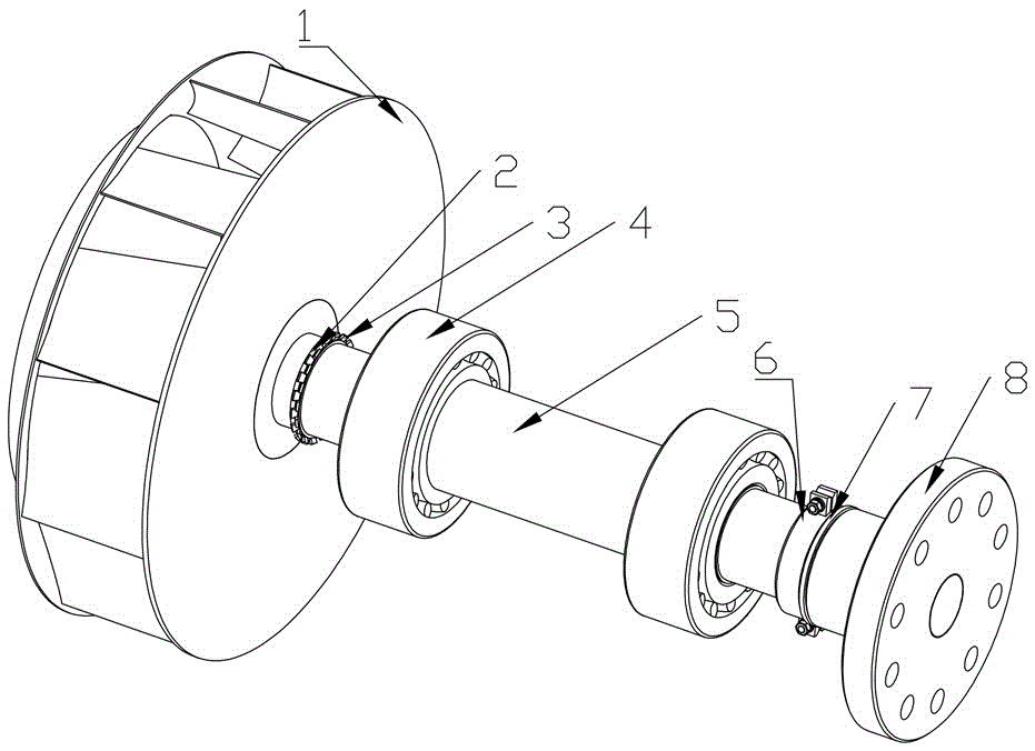 Thread fast-dismounting device applied to coupler fan
