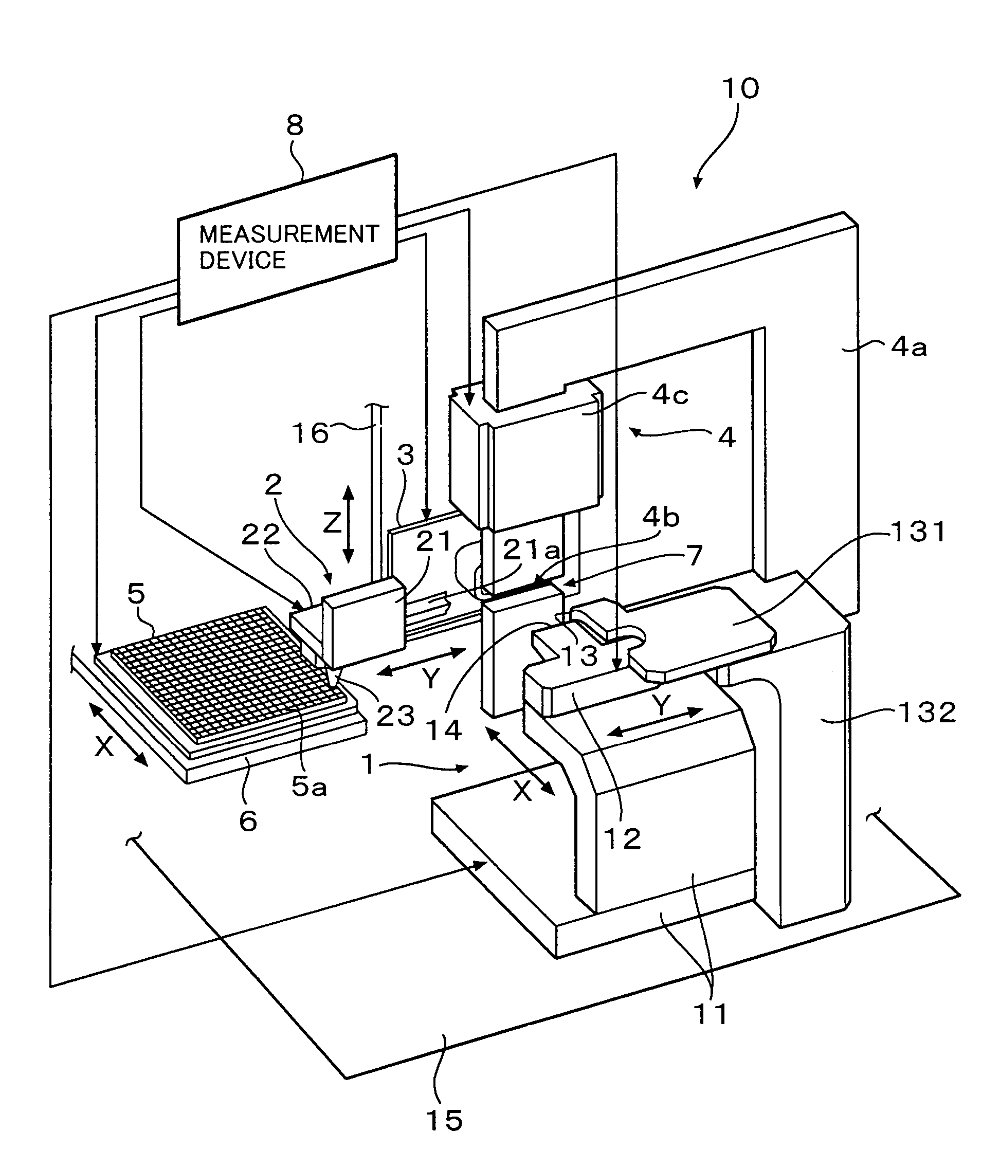 Magnetic head slider testing apparatus and magnetic head slider testing method