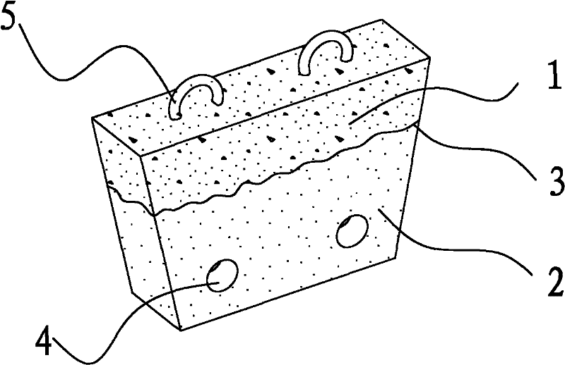 Composite slag weir and preparation method thereof
