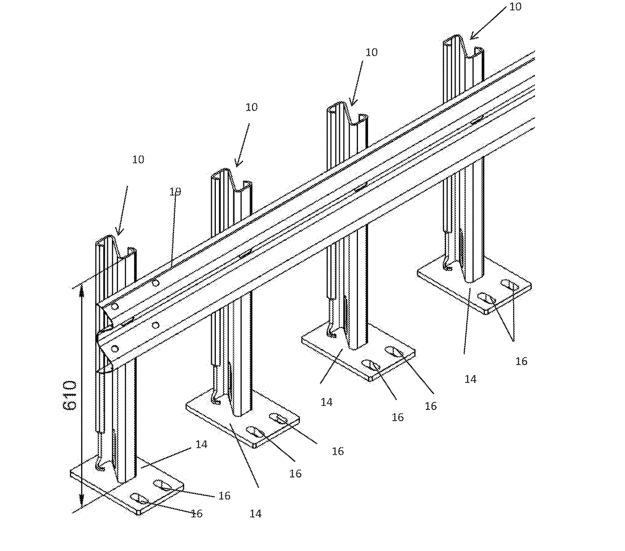 Parking Barrier System and Post