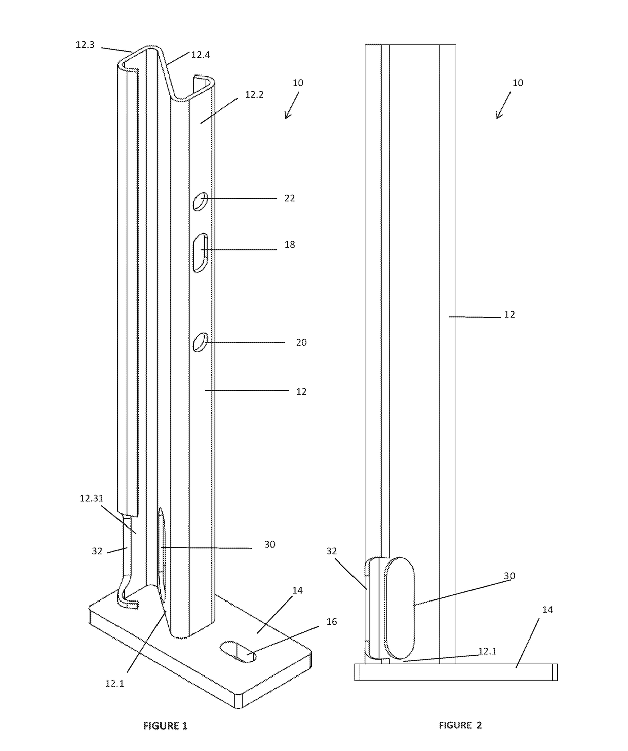 Parking Barrier System and Post