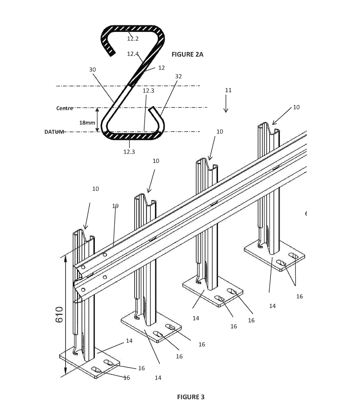 Parking Barrier System and Post