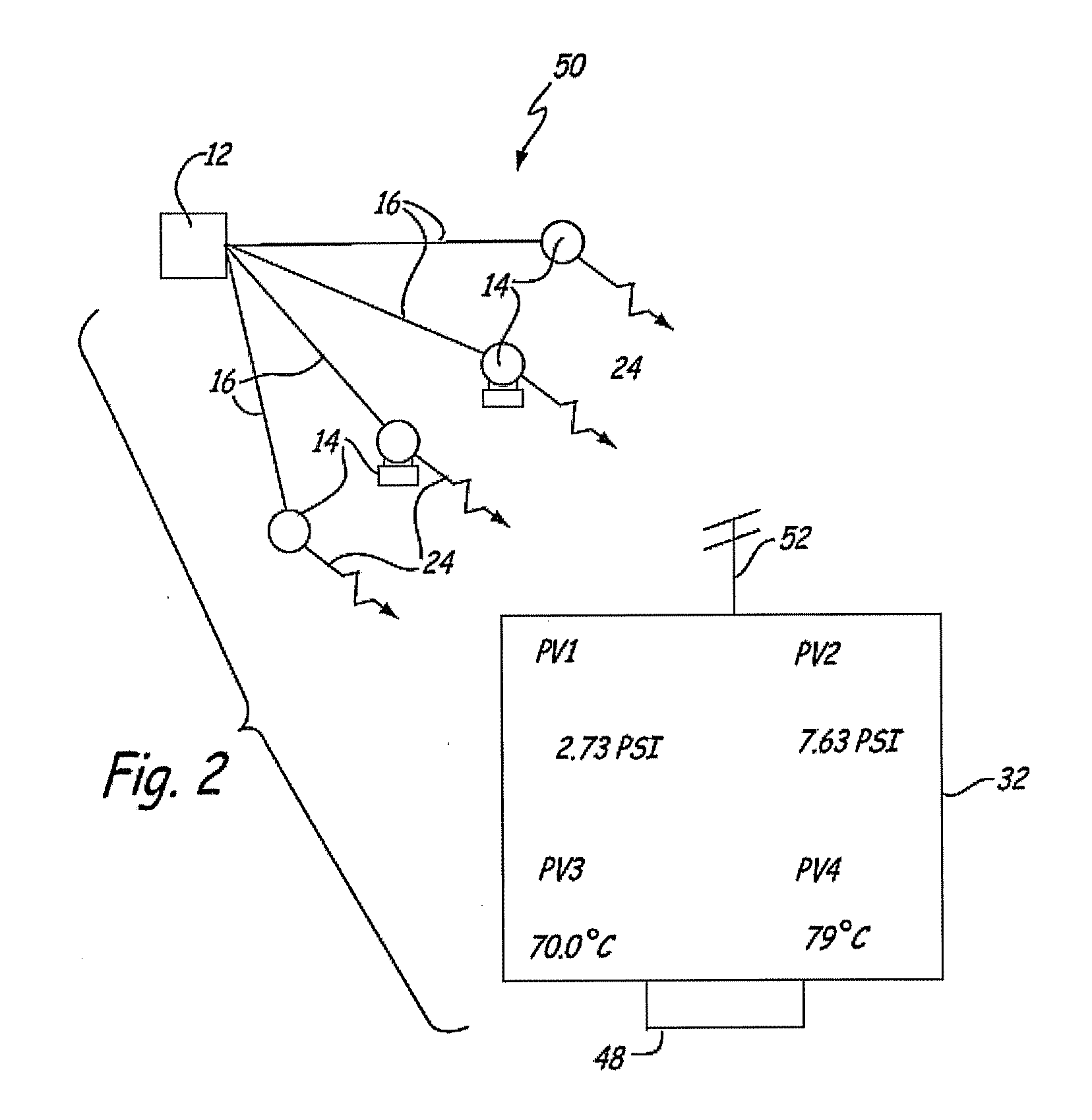 RF adapter for field device with low voltage intrinsic safety clamping