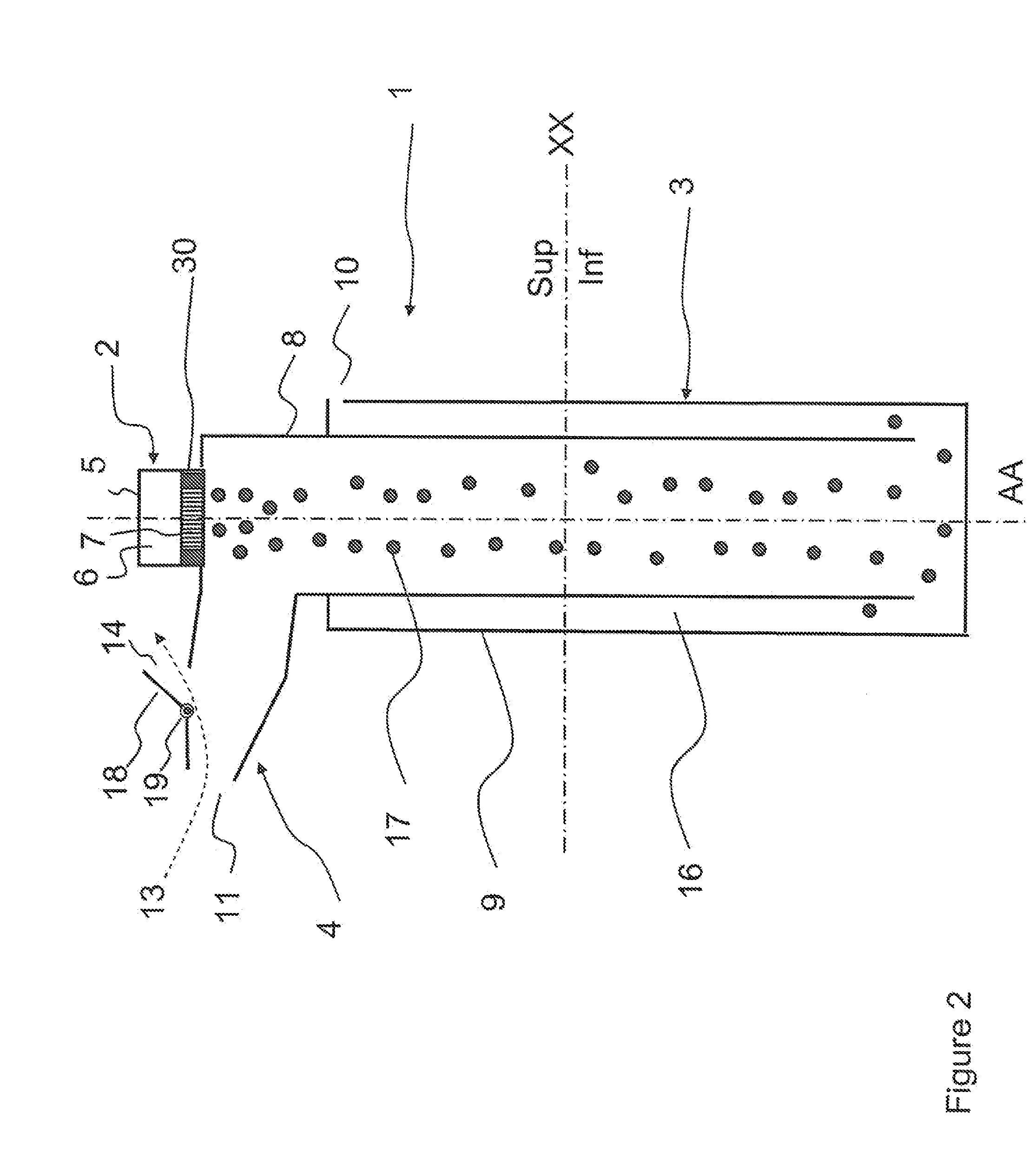 Nebulizer device for medical aerosols