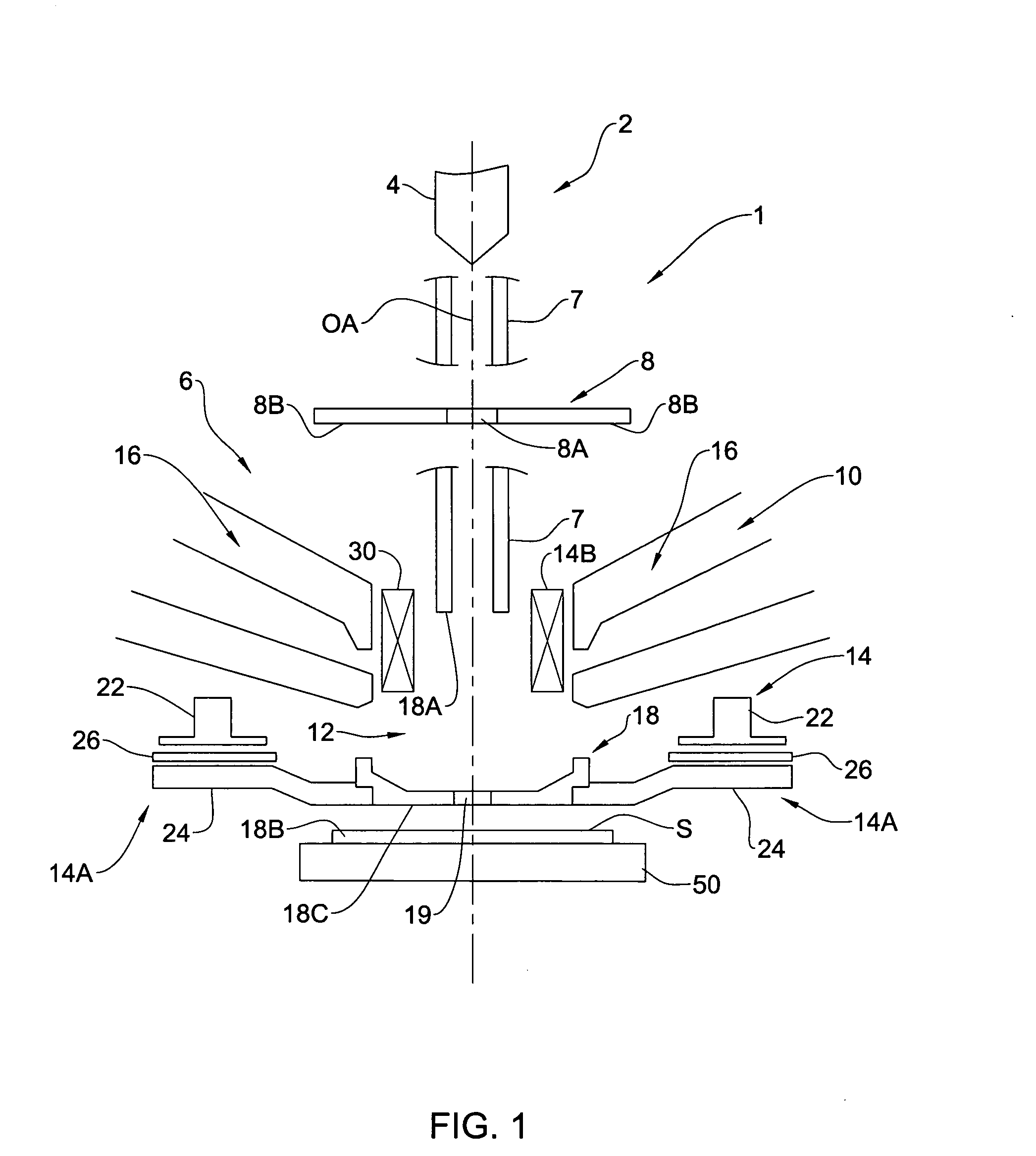 Beam directing system and method for use in a charged particle beam column