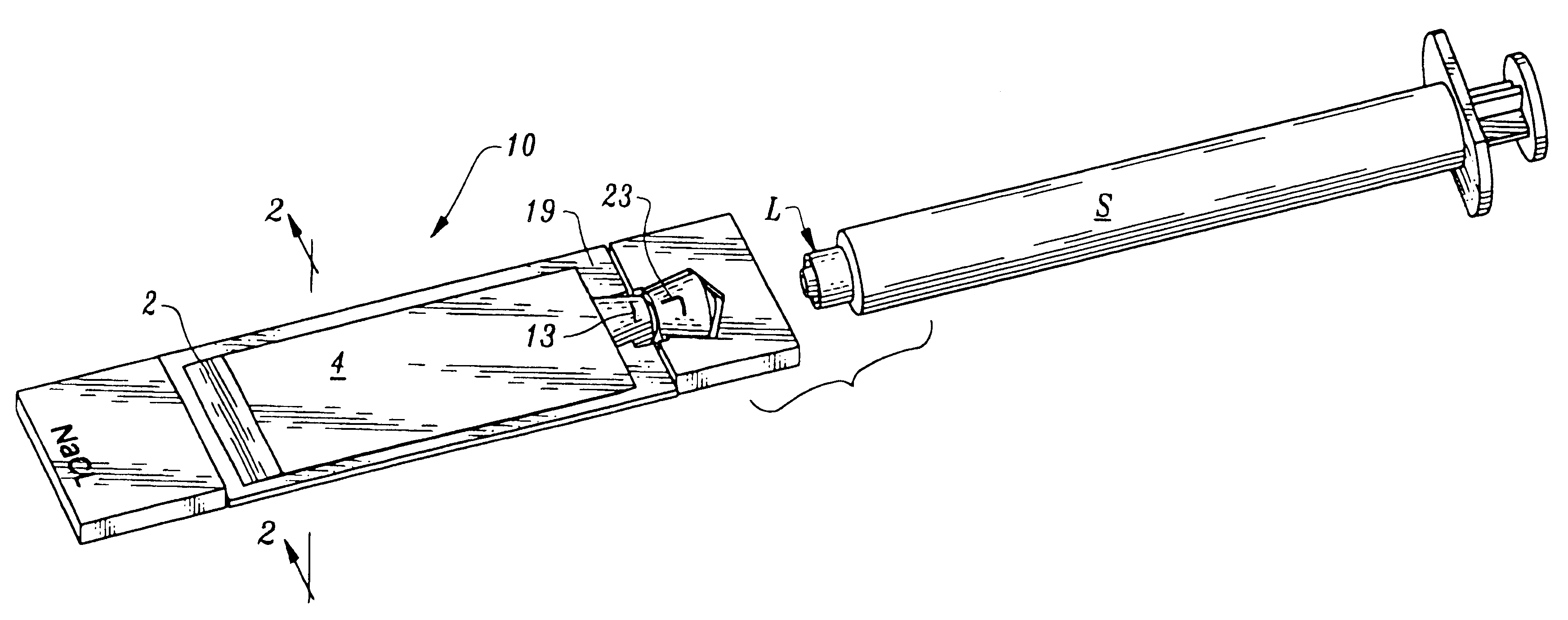 Needleless method and apparatus for transferring liquid from a container to an injecting device without ambient air contamination
