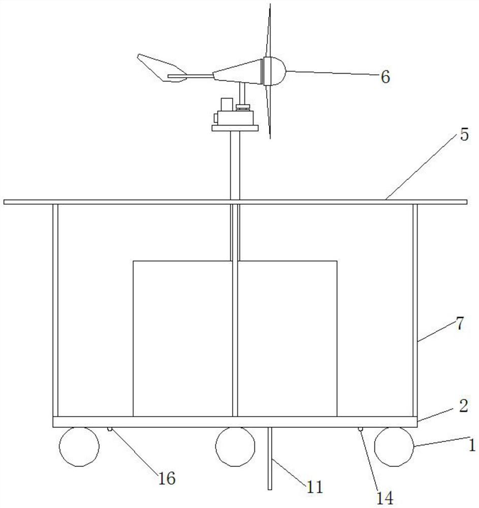 Floating movable type water body treatment system