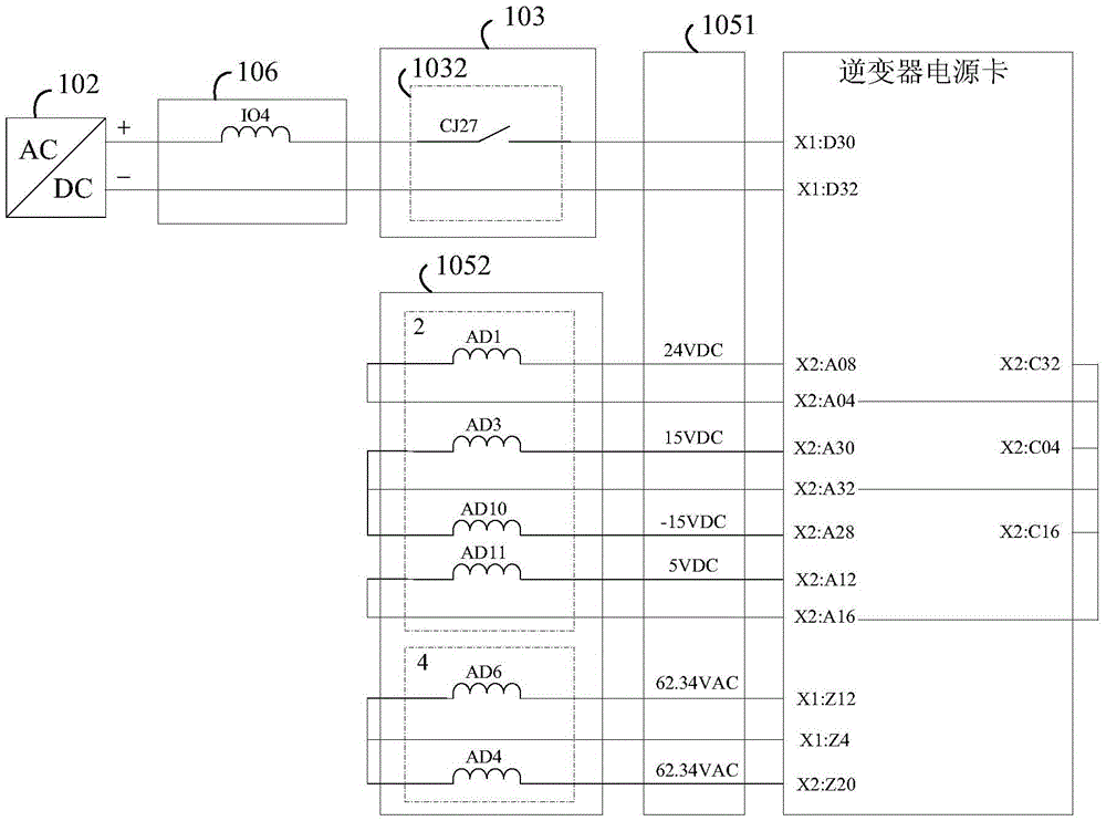 System and method for monitoring power supply performance of nuclear power station inverter power source card