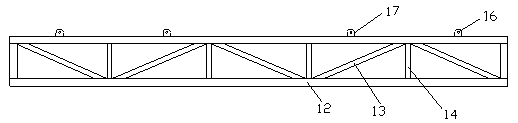 Bridge steel box girder aerial work operation platform and construction method thereof