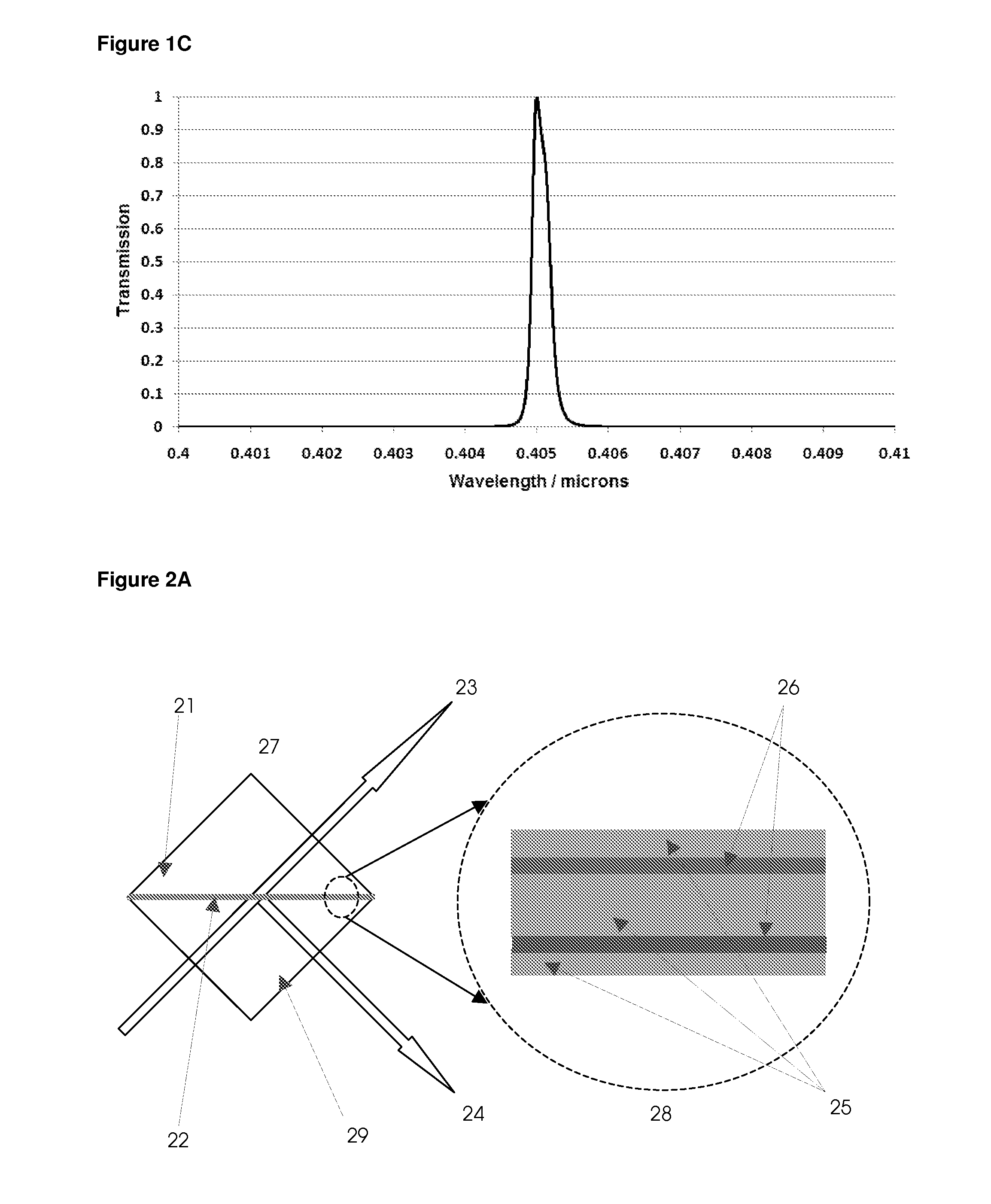 Optical spectral filter, angular filter and polariser