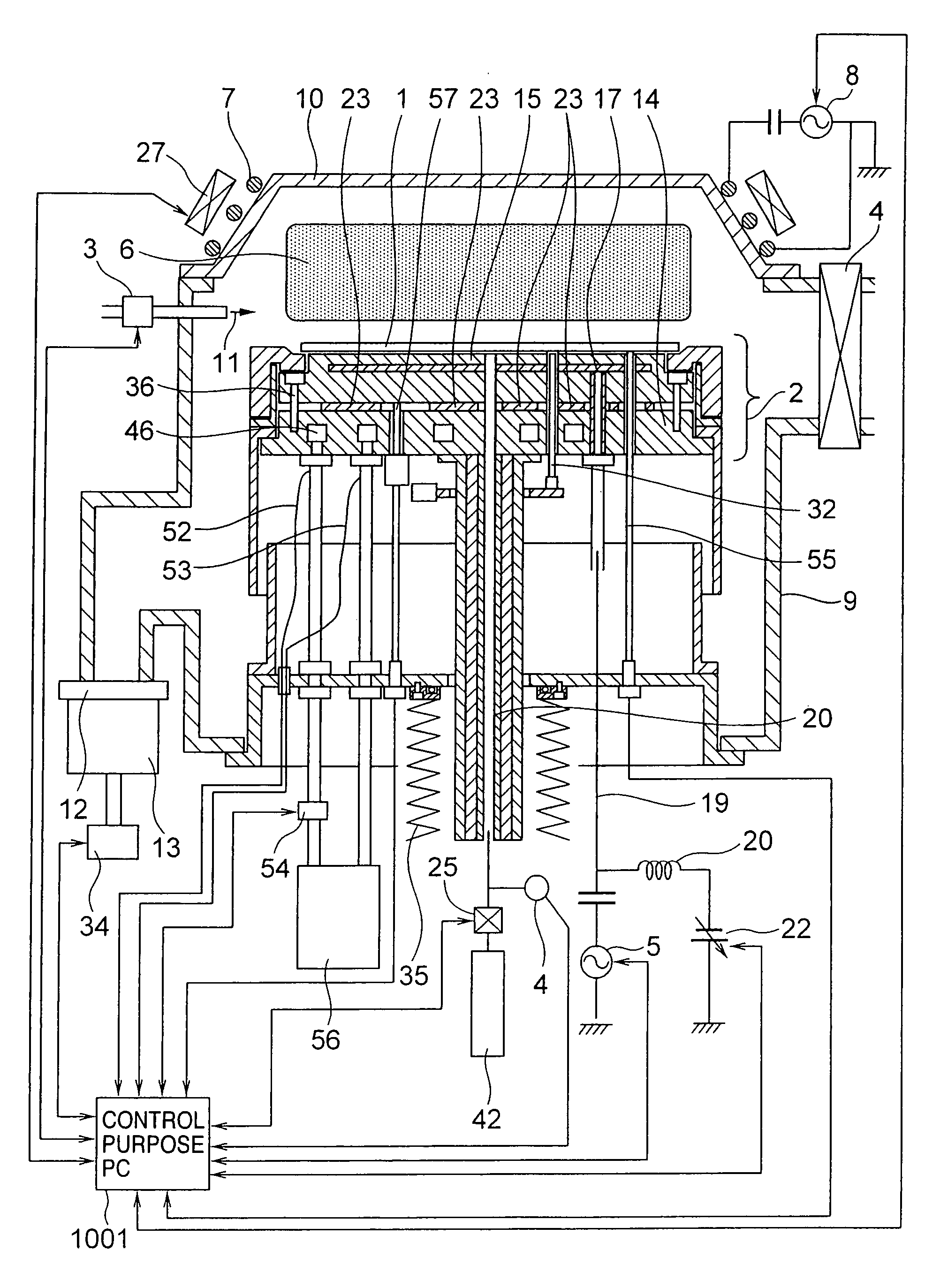 Wafer processing apparatus capable of controlling wafer temperature