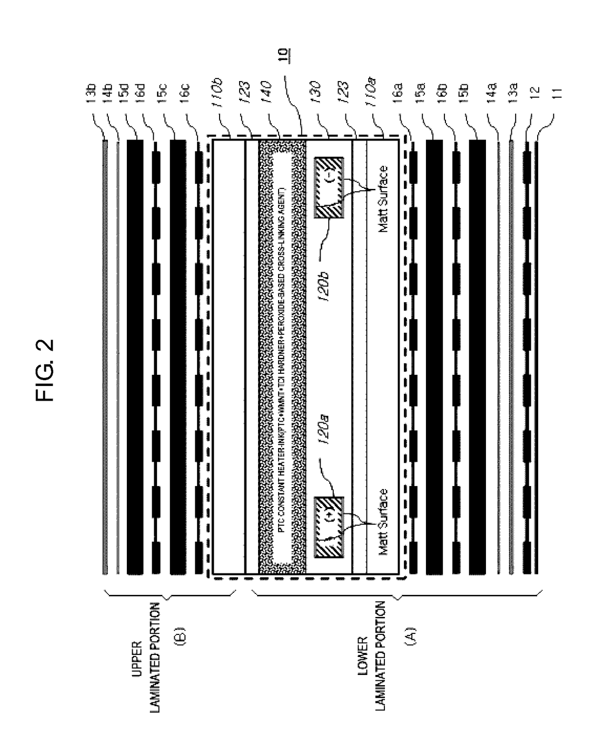 Wet-use plane heater using PTC constant heater-ink polymer