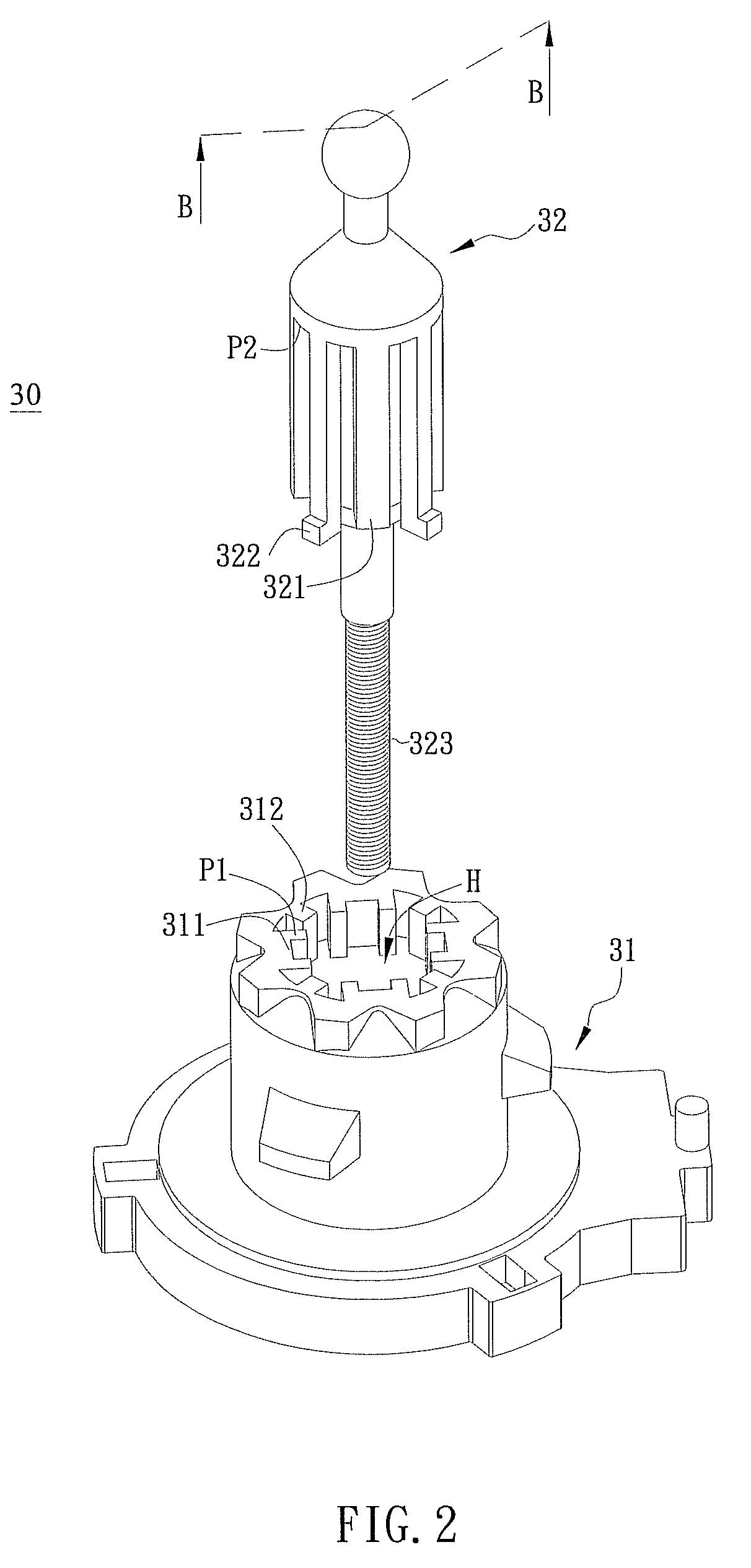 Motor and guiding structure thereof