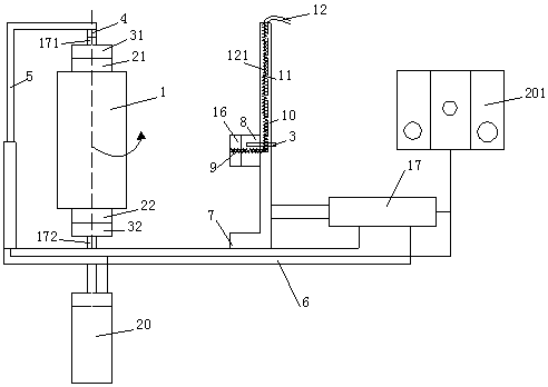 A water-saving automatic adjustment device for making cylindrical samples of rock or concrete