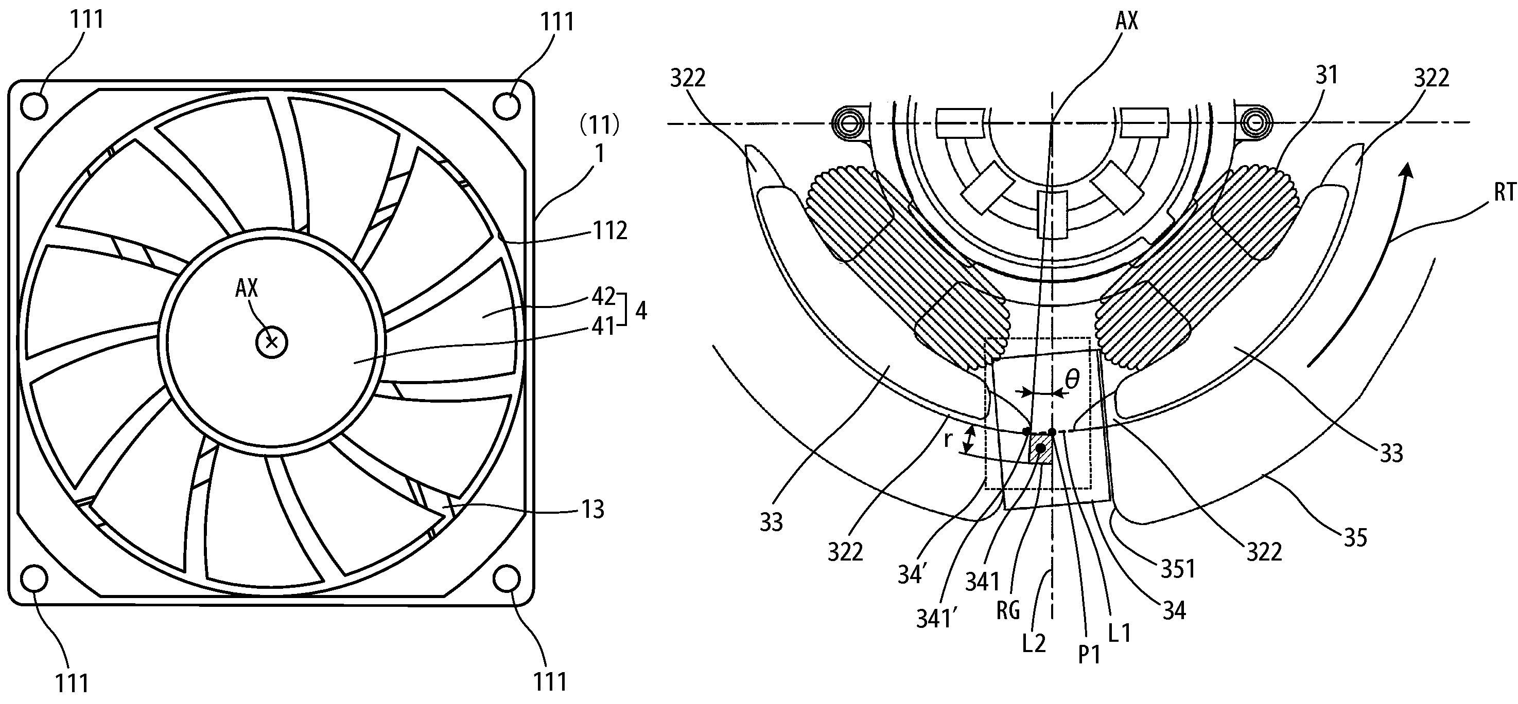 Brushless motor and cooling fan
