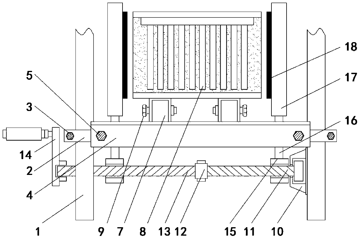 Transformer fixing device for electrical engineering